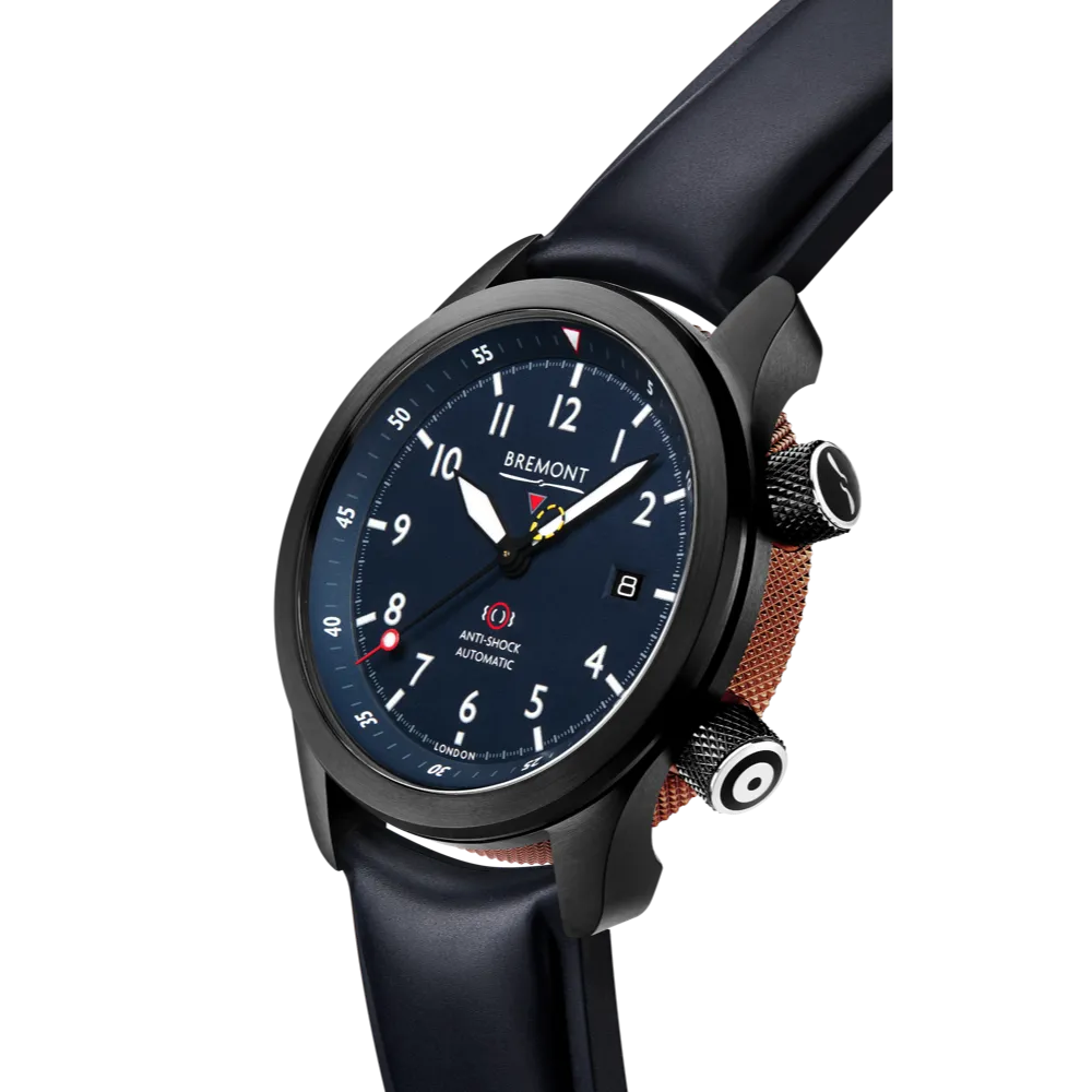 MBII Custom DLC, Blue Dial with Bronze Barrel & Open Case Back