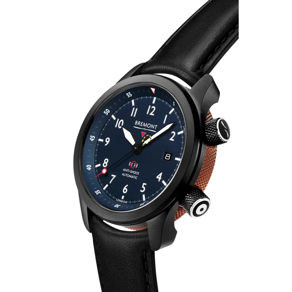 MBII Custom DLC, Blue Dial with Bronze Barrel & Open Case Back