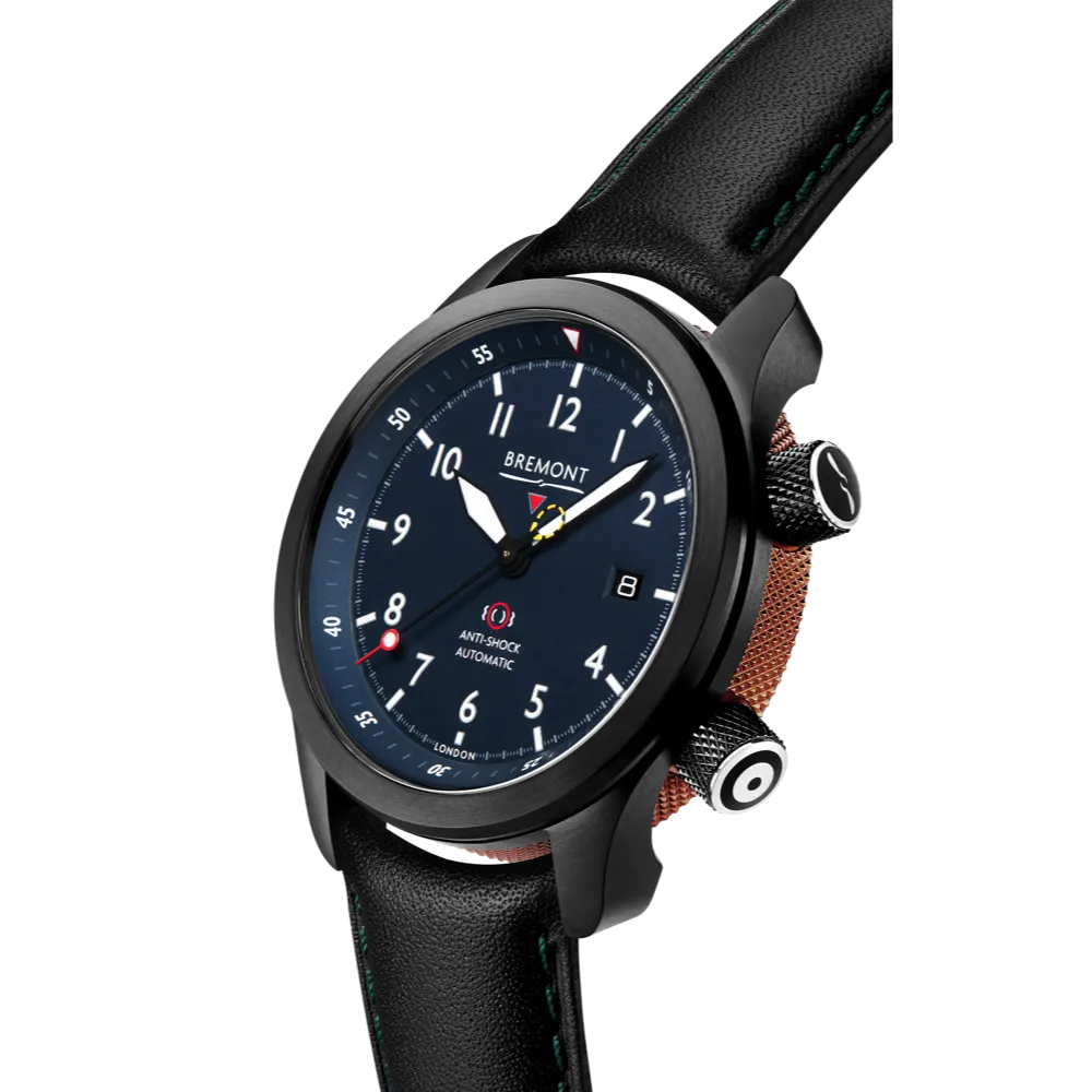 MBII Custom DLC, Blue Dial with Bronze Barrel & Open Case Back