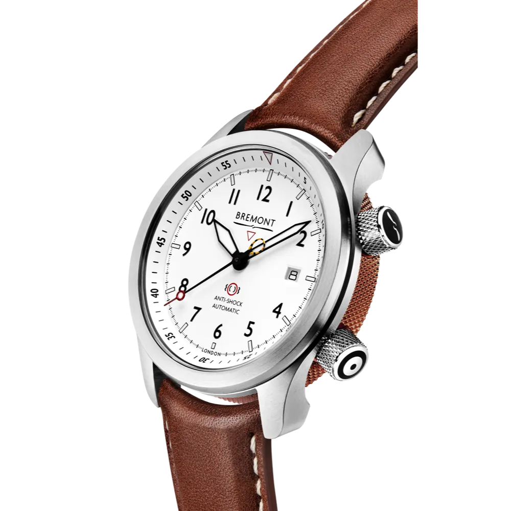 MBII Custom Stainless Steel, White Dial with Bronze Barrel & Open Case Back