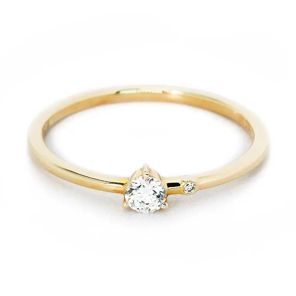 Ready Made | Daisy Dainty Ring in 14K Yellow Gold
