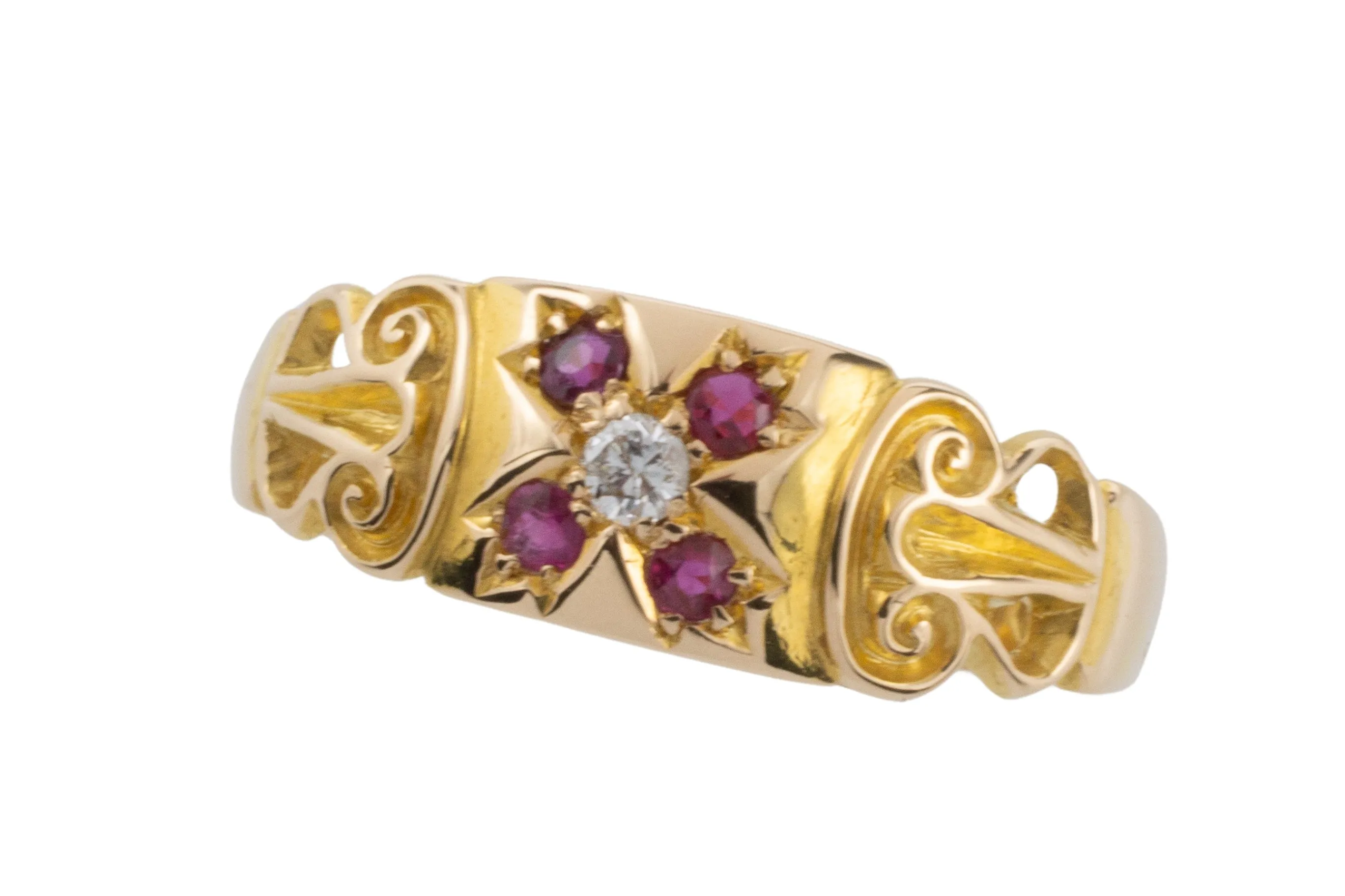 Ruby and diamond ring from 1907