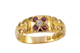 Ruby and diamond ring from 1907