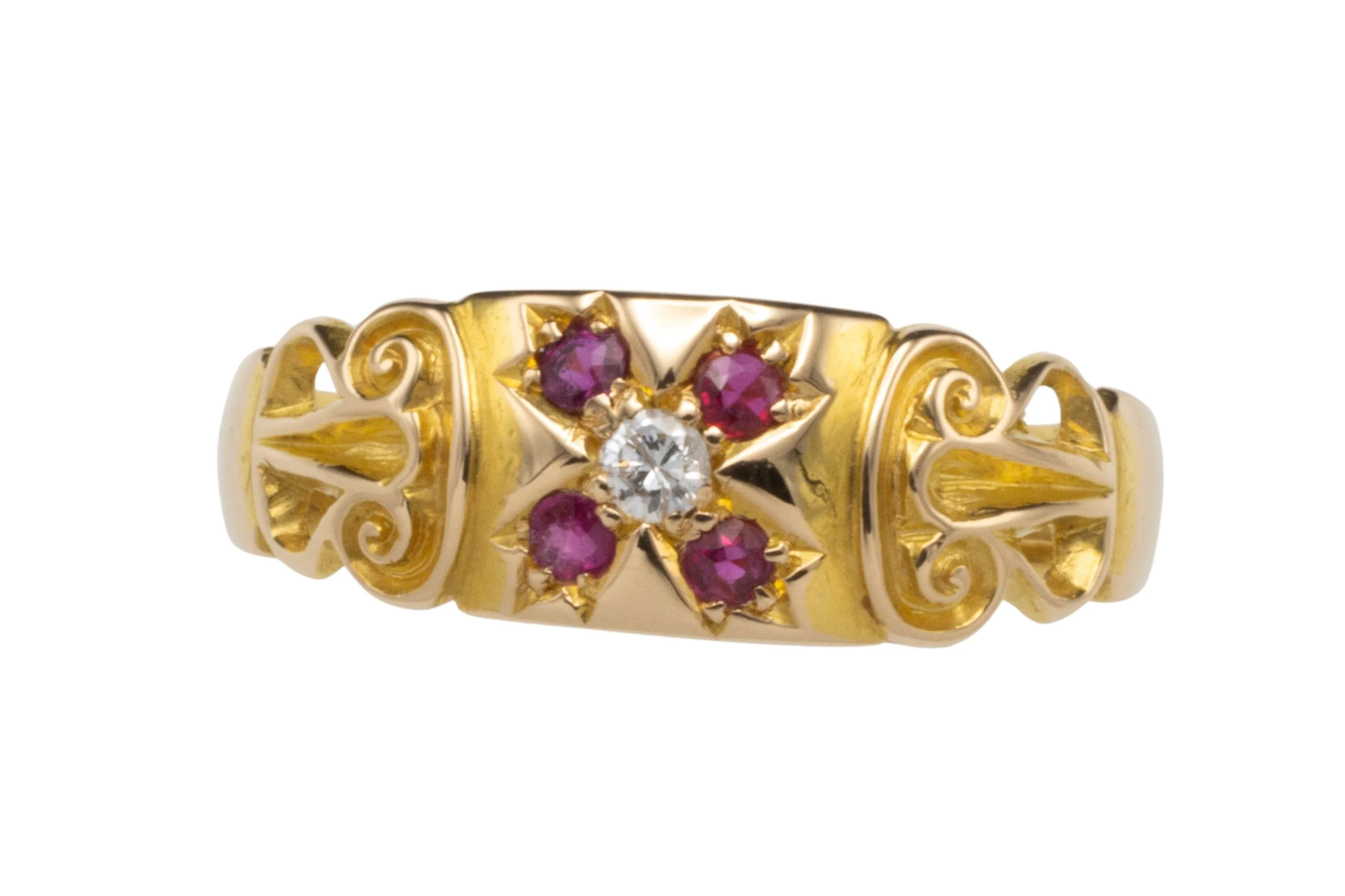 Ruby and diamond ring from 1907