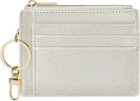 Sodsay Card Case Slim Front Pocket Wallet for Women Credit Card Holder with Keychain