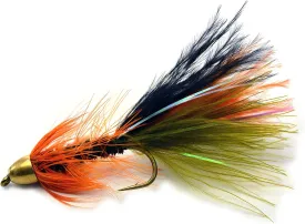 Thin Mint Streamer Fly Fishing Flies - Cone Head - Weighted - Mustad Signature Hooks - 1 Dozen Flies in Hook #6, #8 or Assorted - Trout Flies (Hook #12)
