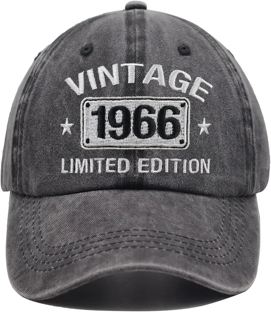 Vintage 1974 1973 1972 1971 1970 1969 1968 1967 1966 1965 Limited Edition Adjustable Embroidered Baseball Cap