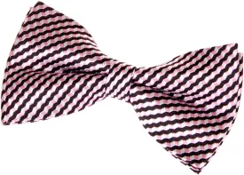 Vintage Three-Colour Polka Dots Woven Pre-tied Bow Tie (4.5")