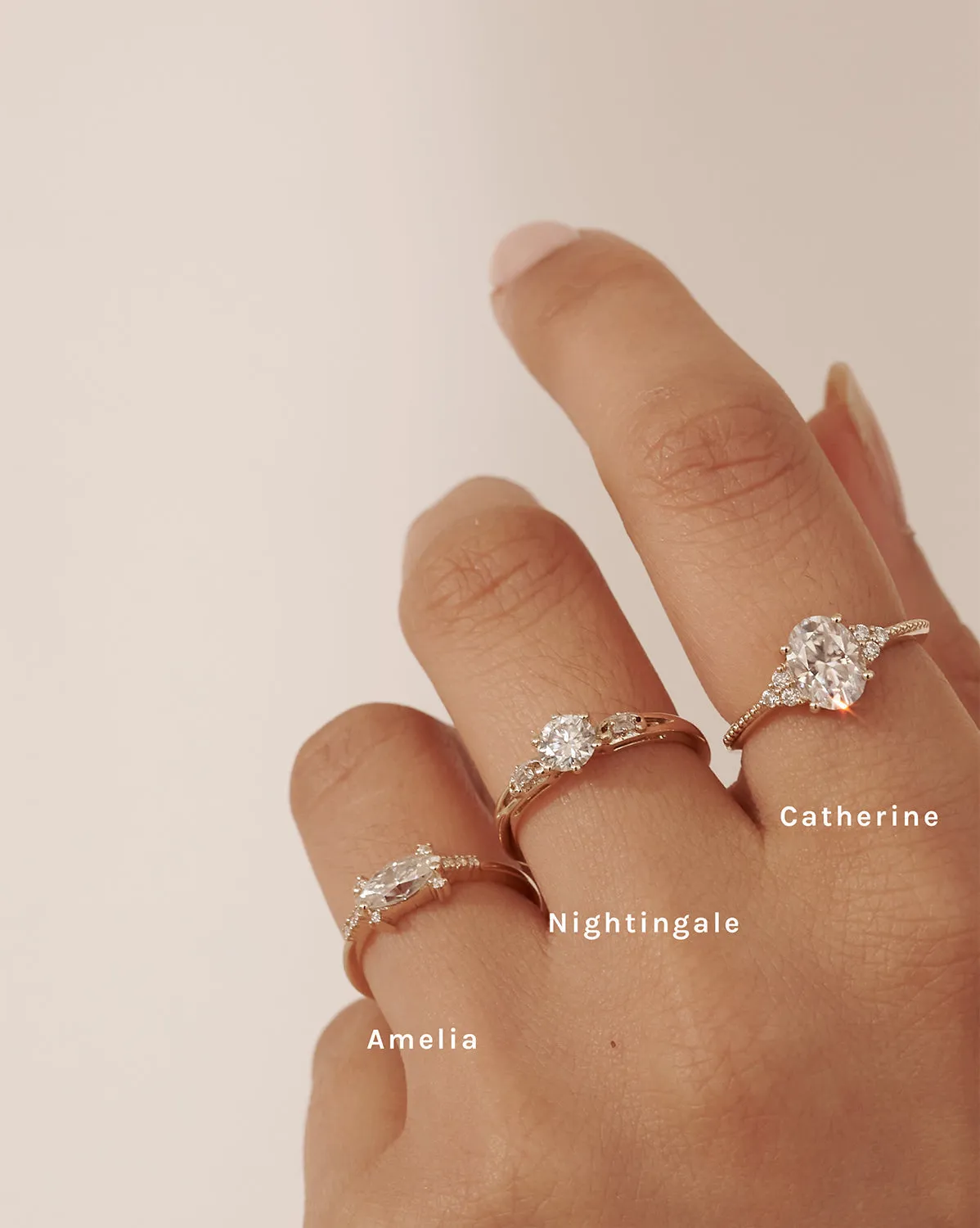 White Gold Amelia Marquise Ring