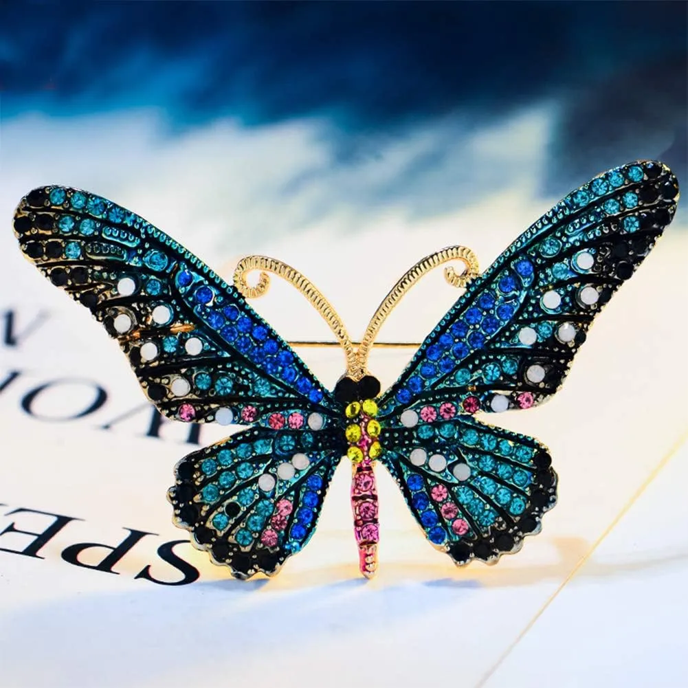 Women Brooch Set Crystal Pin Christmas Gifts Stocking Stuffers Vintage Animal Insect Elegant Flower Pins Brooches Bulk for Women Girls