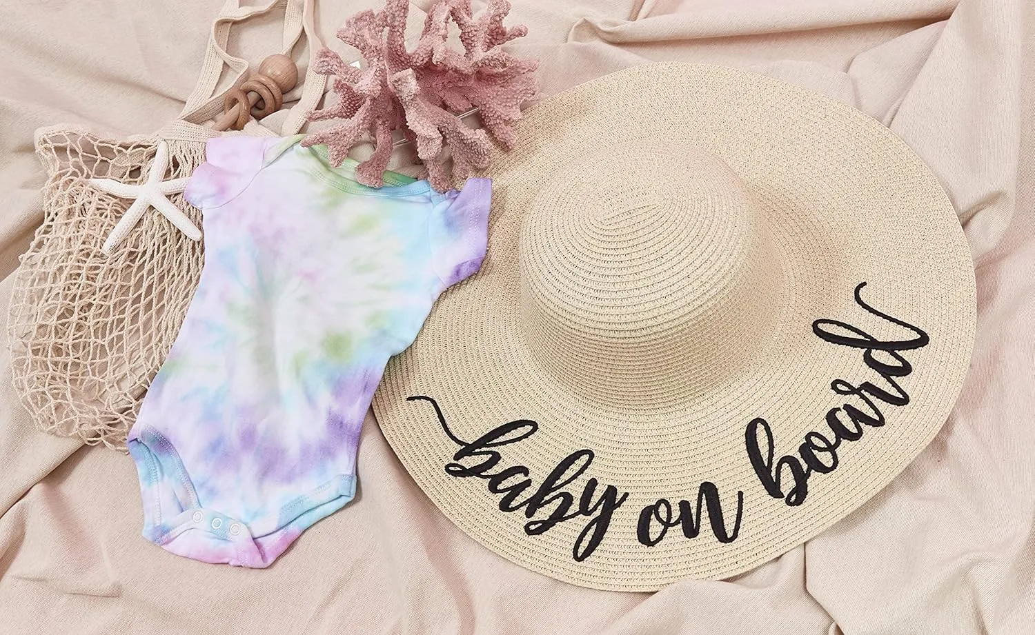 Womens Embroidered Straw Sun Hat Bridal Shower Gift Bachelorette Honeymoon
