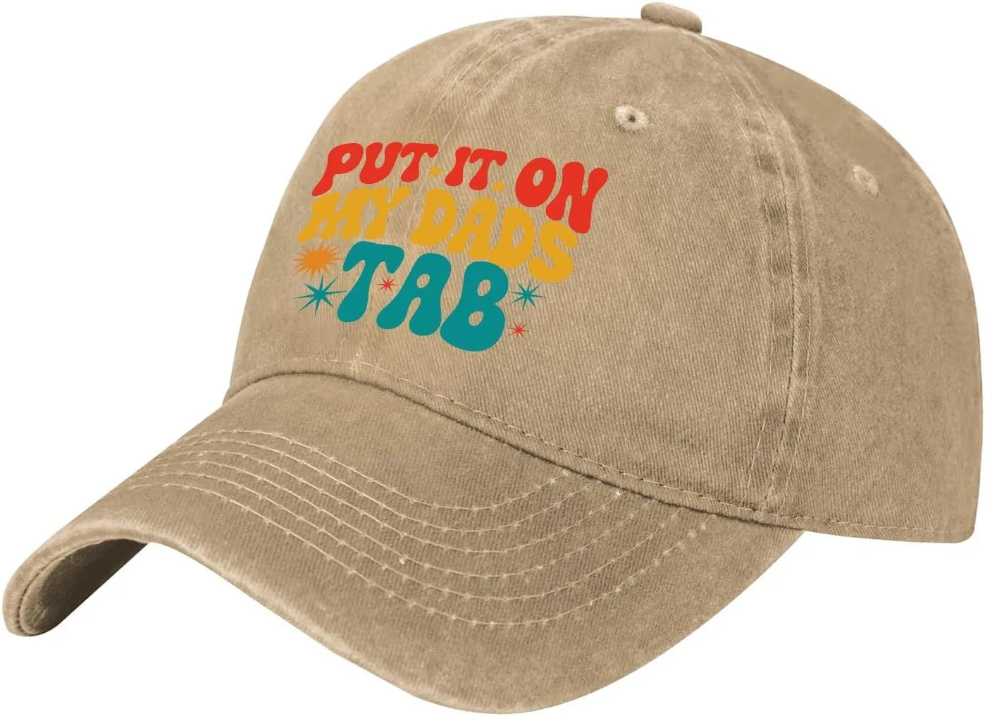 Your Dad is My Cardio Hat for Womens Washed Distressed Baseball Cap Funny Washed Dad Hat Fitted