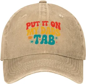 Your Dad is My Cardio Hat for Womens Washed Distressed Baseball Cap Funny Washed Dad Hat Fitted